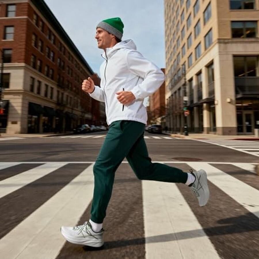 Hardloop- en Wandelschoenen voor Mannen Lichtgewicht en Ademend Wit Groen
