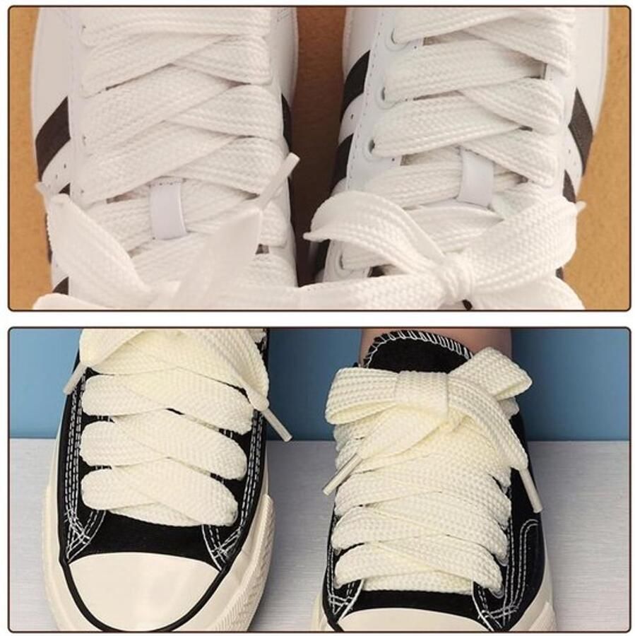 Hardloopschoenen Elastisch Sneakers Veters Reserveveters Polyester 20 mm Breed