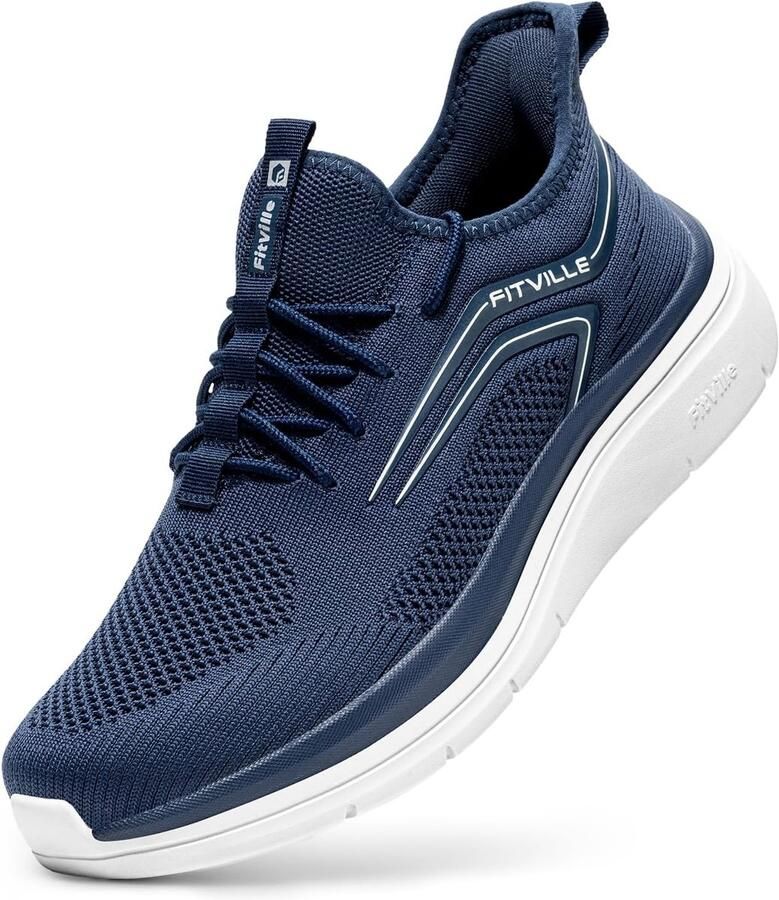 Hardloopschoenen heren breed Lichtgewicht ademend Ideaal voor wandelen ShopVlot