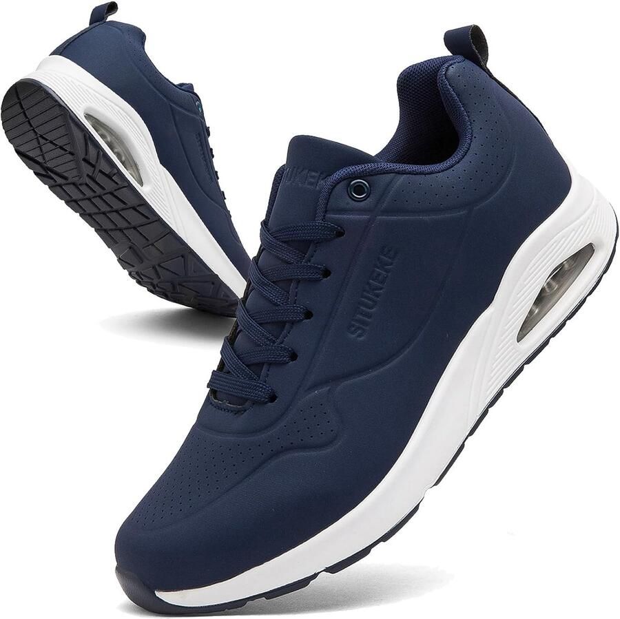 Heren Road Running Schoenen 38.5 EU Lichtgewicht blauw-wit Comfortabele sneakers Perfect voor sport en wandelen ShopVlot