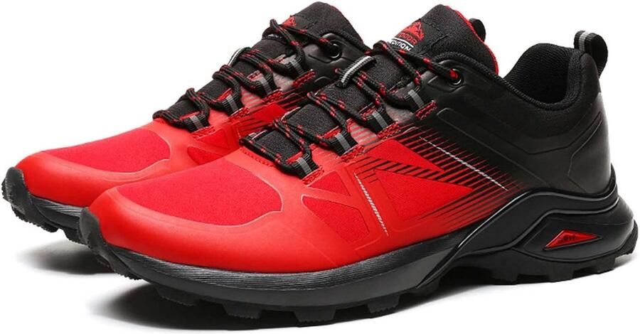 Hardloopschoenen Lichtgewicht en Slipbestendig Rood Zwart