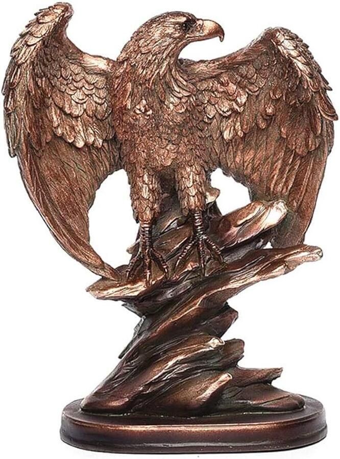 Hars Beeldhouwkunst Decoratie Europese Stijl Hars Beeldhouwkunst Rode Hronze Eagle Beeldhouwkunst Thuis Bar Decoratie