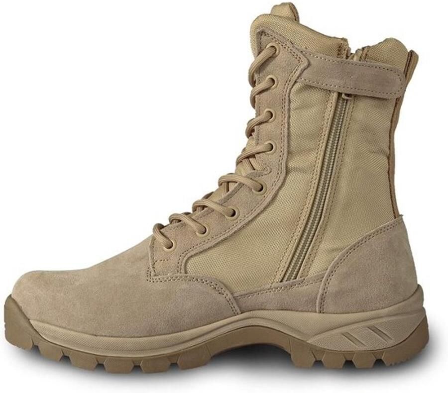 Heren Ademende Legerschoenen Taktische Wandelschoenen Outdoor Strijdlaren met Rits