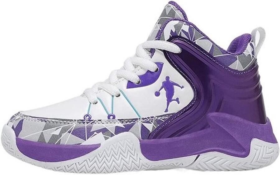 Heren Basketbalschoenen voor Jongens Dikke Zool Antislip Sportschoenen