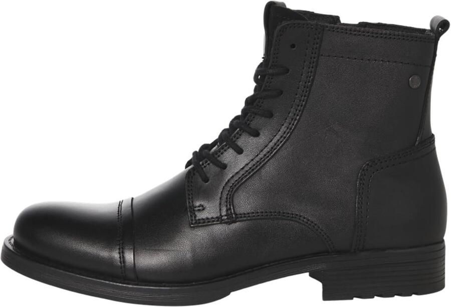 Heren Bikerboots van Cognac Leer met Rits