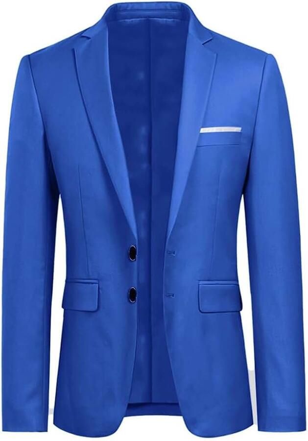 Heren Blazer Single Breasted Slim Fit pak Jas Bruiloft Tuxedo Chic Jassen