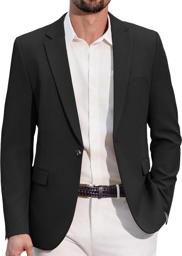 Heren Blazer Sportief Casual Jasje 1 Knoops Suit Blazer voor Mannen