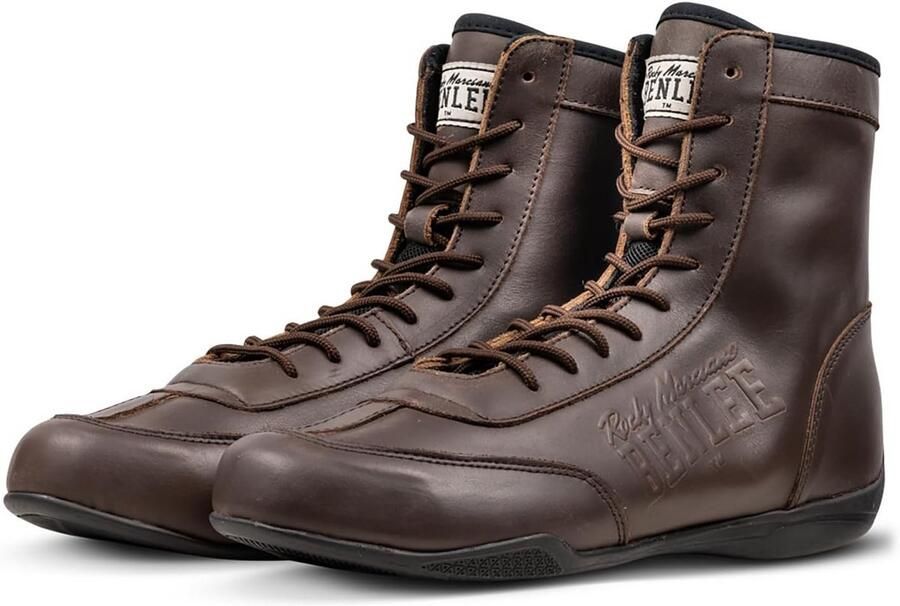 Heren Boksschoenen Lichtgewicht Leren Sportschoenen met Antislipzool