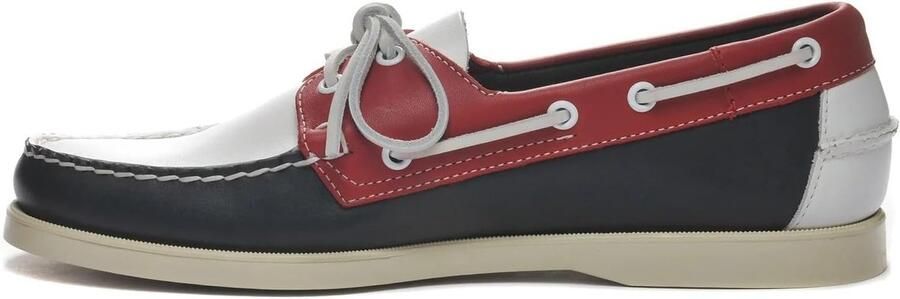 Heren Bootschoenen Nautische Schoenen Zeilen en Varen Handgestikt Volnerfleer Normaal Bruin
