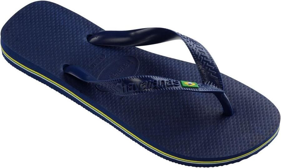 Heren Brazil Logo Slippers Comfortabele en Duurzame Strandsandalen