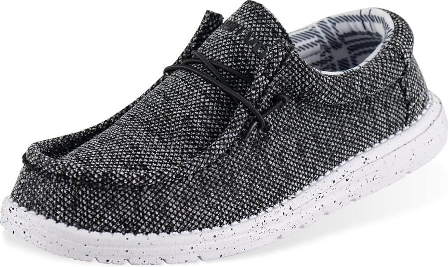 Heren Brede Instappers Casual Wandelschoenen met Ruime Teenbox