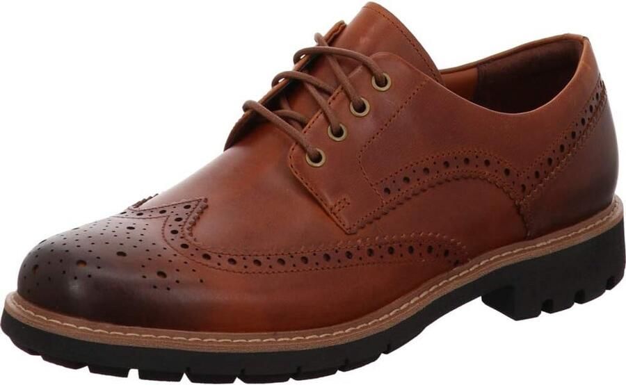 Heren Brogues Schoenen Leer Wingtip Vetermodel