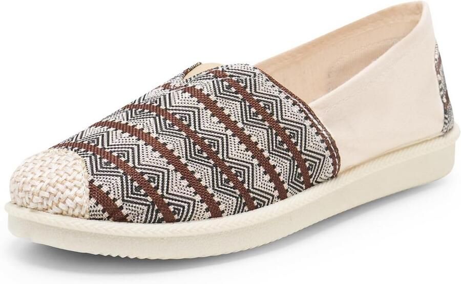 Heren Casual Espadrilles Canvas Flats met Strepen