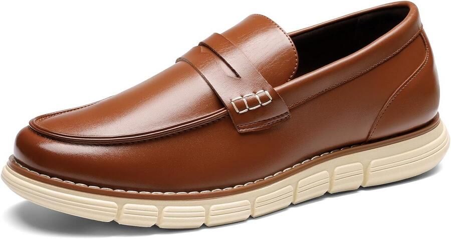 Heren Casual Instappers Lichtgewicht Suède Look Penny Loafers