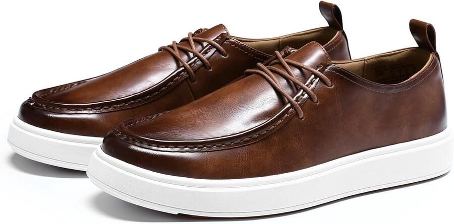 Heren Casual Leren Schoenen Slip-on Loafers Geklede Bootschoenen