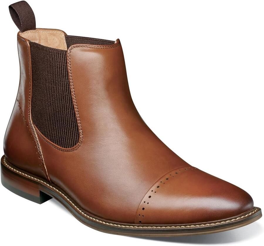 Heren Chelsea Boots Met Kapteen En Stretchpaneel