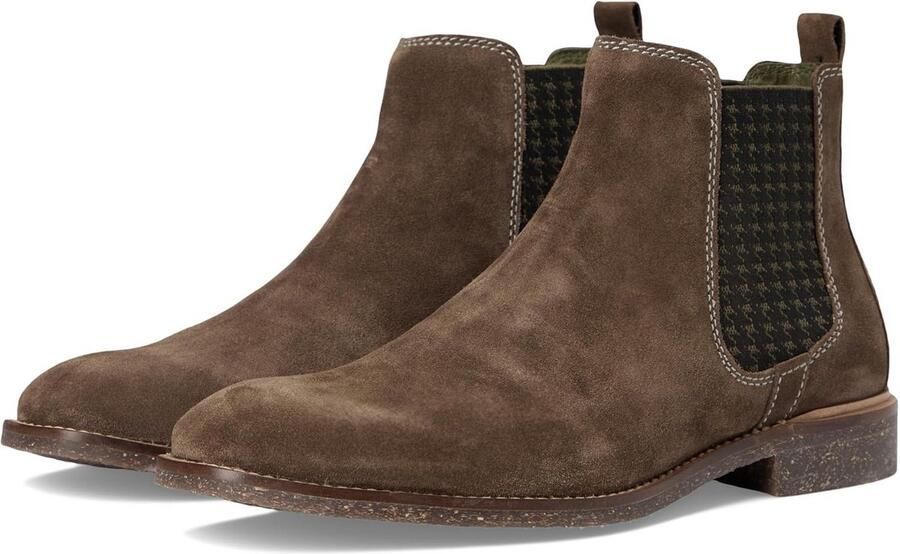 Heren Chelsea Boot Suède Met Elastische Inzet