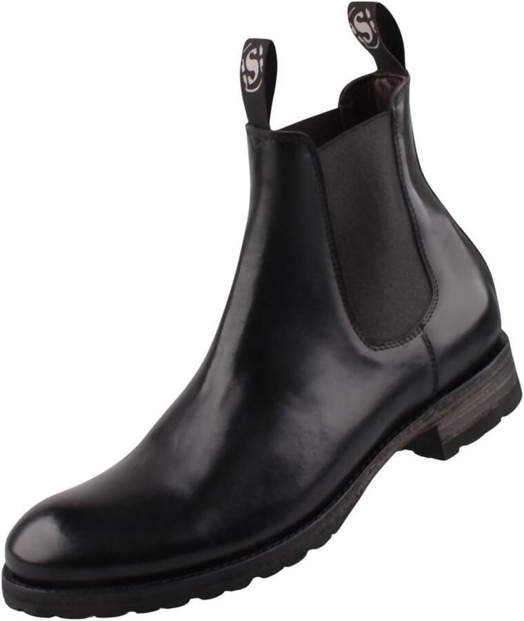 Heren Chelsea Boots Echt Leer Zwart Handgemaakt