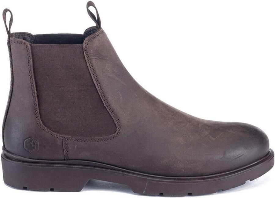Heren Chelsea Boots Leer Elastische Zijpanelen