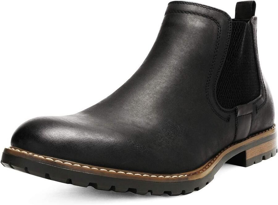 Heren Chelsea Boots Met Elastische Zijpaneel Casual En Comfortabele Enkellaarzen