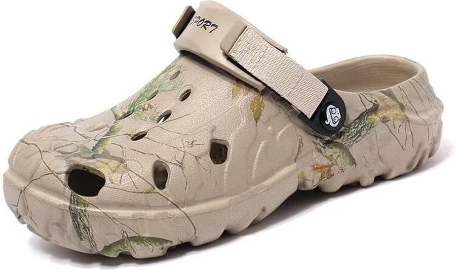 Heren Clogs en Sandalen met Camouflage Comfortabel en Antislip Tuinschoeisel
