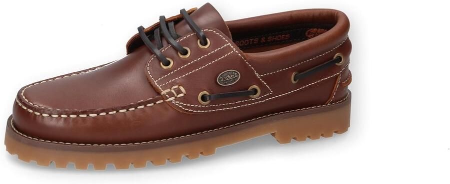 Leren Combat Boots voor Heren met Profielzool