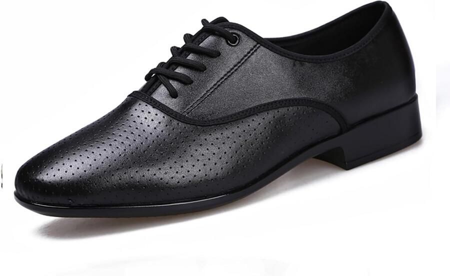Heren Dansschoenen Standaard Ballroom Salsa Latijns Oefenen met Veters