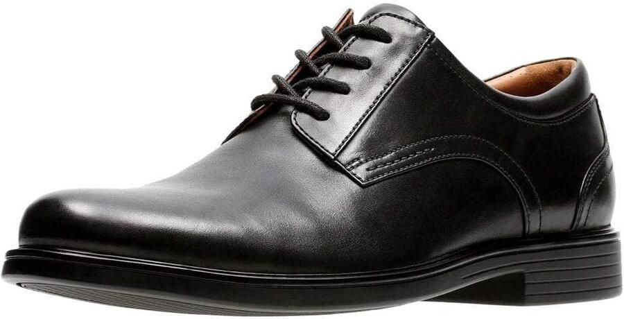 Heren Derby Schoenen Zwart Leer
