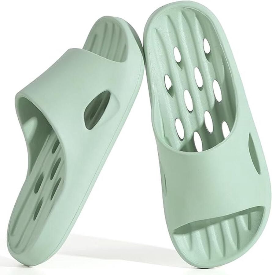 doucheschoenen met gaten die snel drogen antislip badslippers voor binnen thuis slaapkamer zwembad spa gastenverblijf studentenkamer (38-39 EU)
