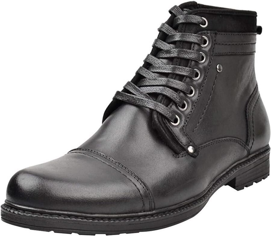 Heren Echt Lederen Chukka Chelsea Laarzen met Rits