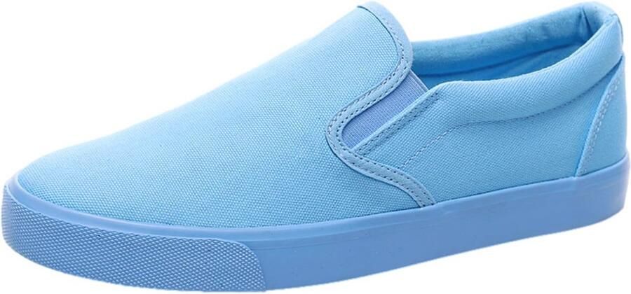Heren Effen Slip On Canvas Sneakers voor Casual Stijl