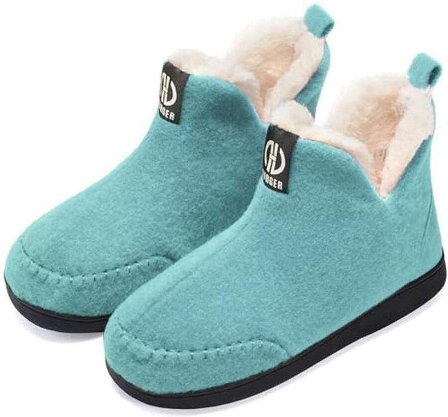 en vilten huislaarzen Pluche gevoerd winter pantoffels