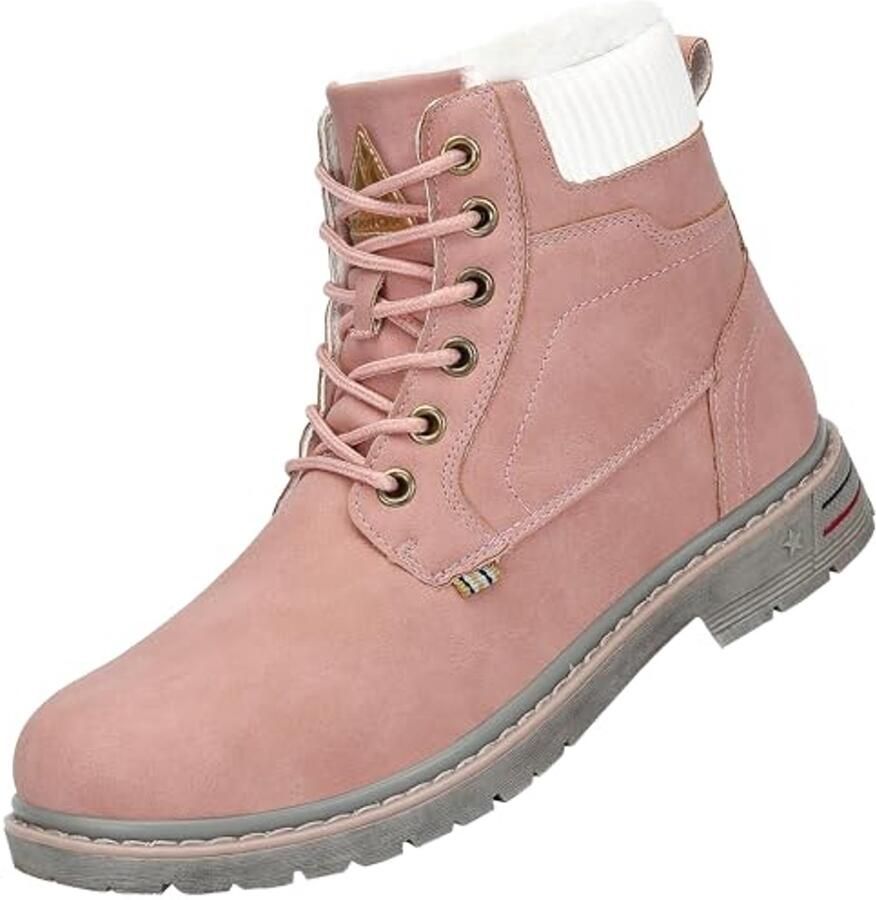 en Waterdichte Winterschoenen met Warme Voering in Roze