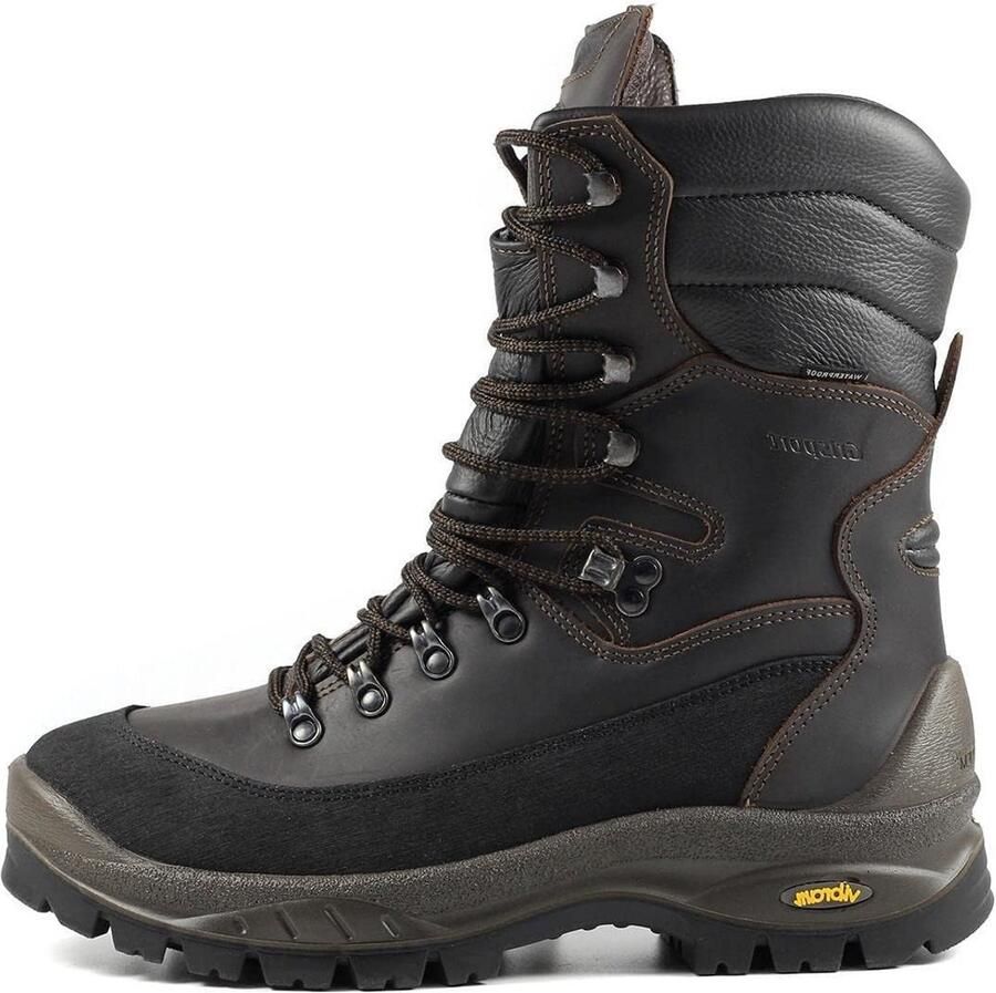 Heren Enkellaars Bruin Robuust Leder met Waterdichte Tong