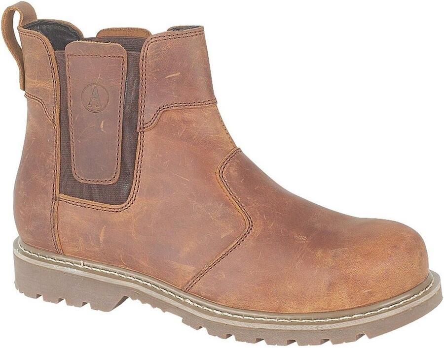 Heren Enkellaars Dealer Stijl Casual Laarzen Bruin