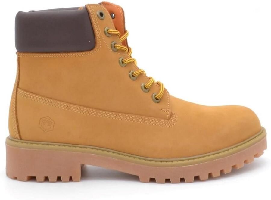 Heren Enkellaars Met Vetersluiting Robuuste Herenlaars