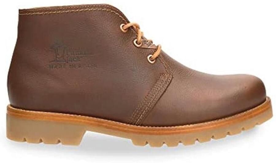 Heren Enkellaars van Natuurlijk Leer met Schapenhuid Voering