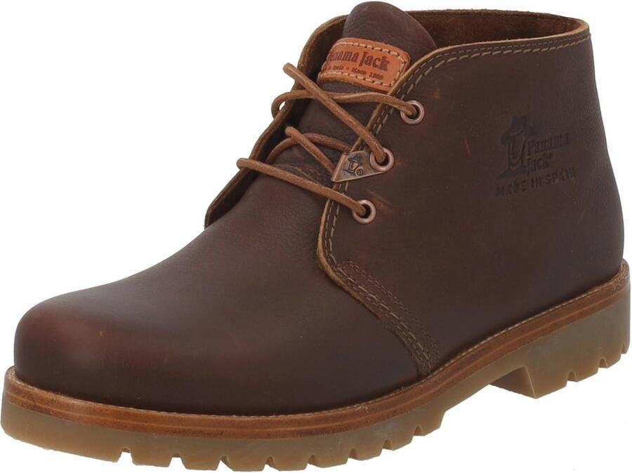 Heren Enkellaars van Natuurlijk Leer met Schapenhuid Voering