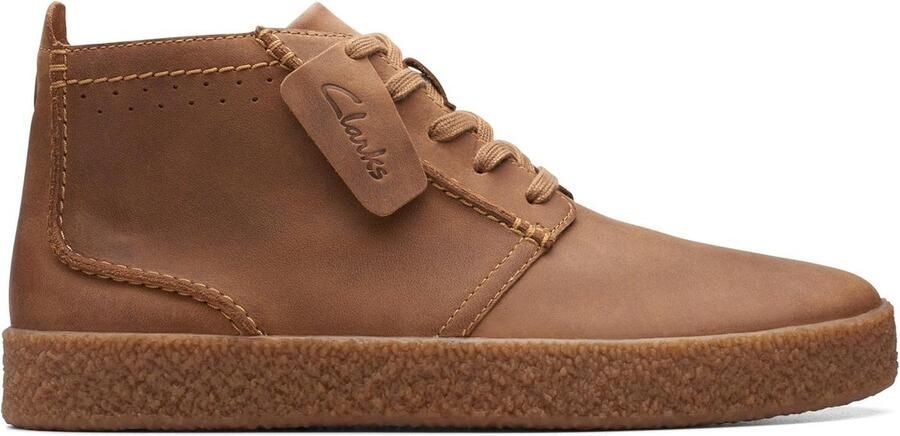 Heren Enkellaars Zwart Casual Mid Lederen Veterboots