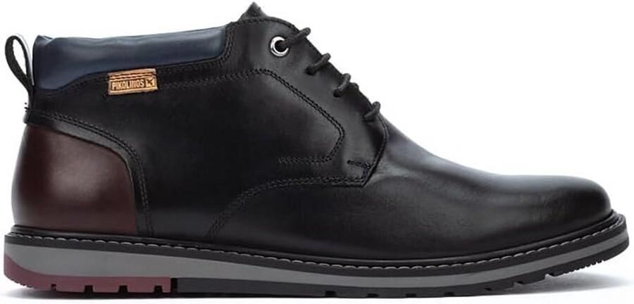 Heren enkellaarsjes met veters van leer