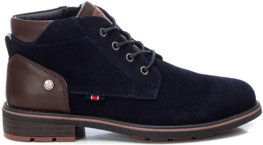 Heren Enkellaarzen Comfortabele Casual Laarzen met Rits en Vetersluiting