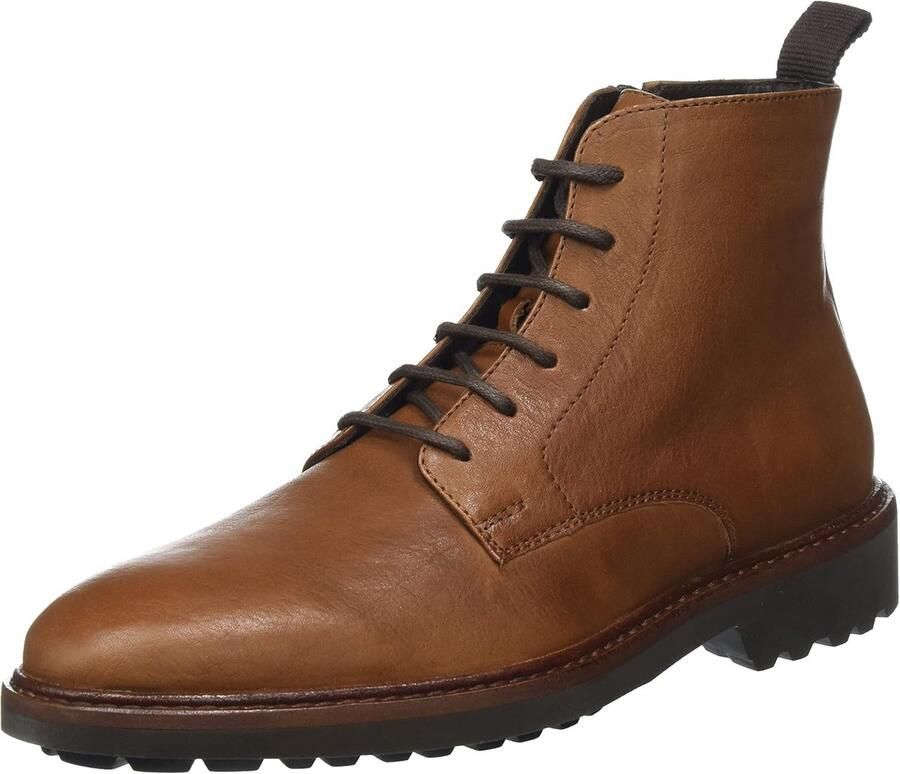 Heren Enkellaarzen met Comfortfit en Ademende Zool