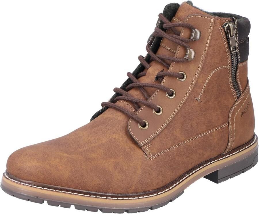 Heren Enkellaarzen met Veters Comfortabele Herenschoenen
