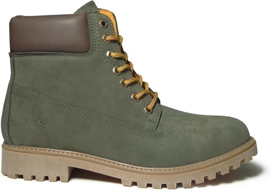 Heren Enkellaarzen met Veters Robuuste Nubuck Stijl