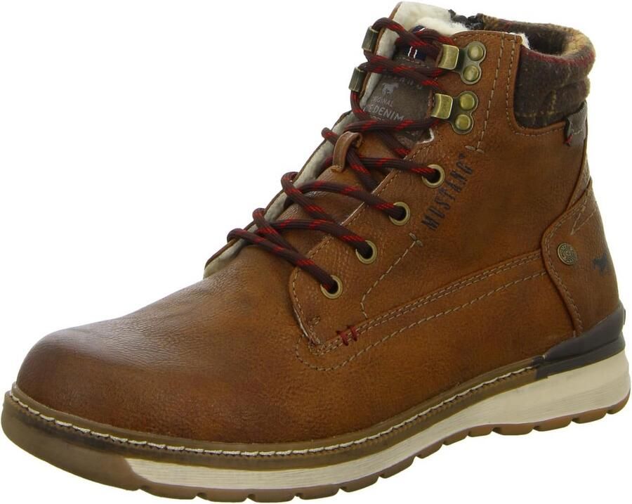 Heren Enkellaarzen met Vetersluiting en Ritssluiting