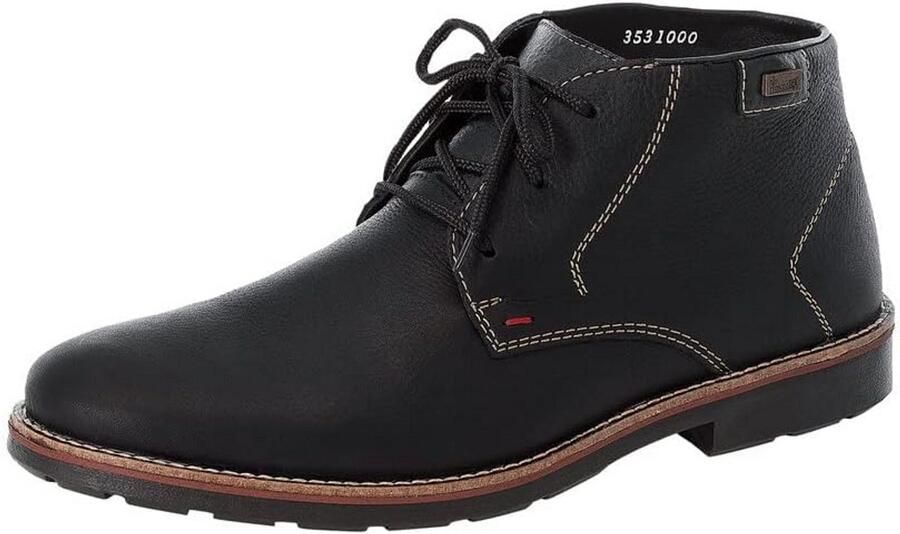 Heren enkellaarzen met vetersluiting en warme voering