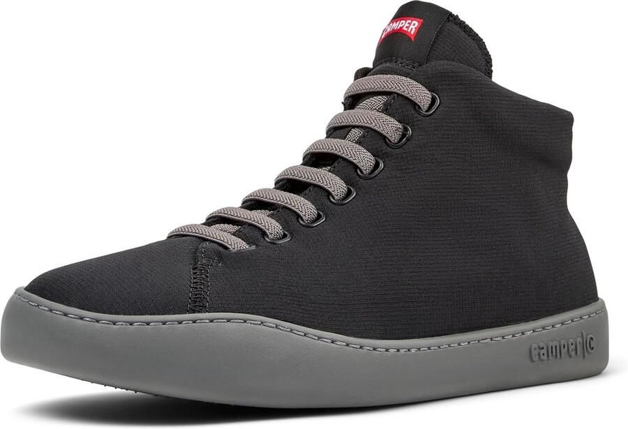 Heren Enkellaarzen Zwart Textiel Waterafstotend