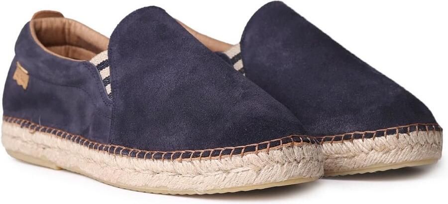 Heren espadrilles van splitleer met rubberen antislipzool