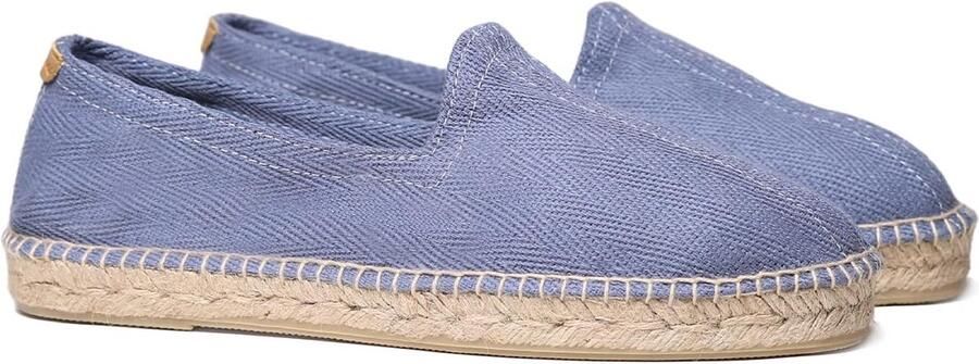 Heren Espadrilles Zomerschoenen Jute Ontspannen Zomer Handgemaakt in Spanje 42 EU Jeans Blauw