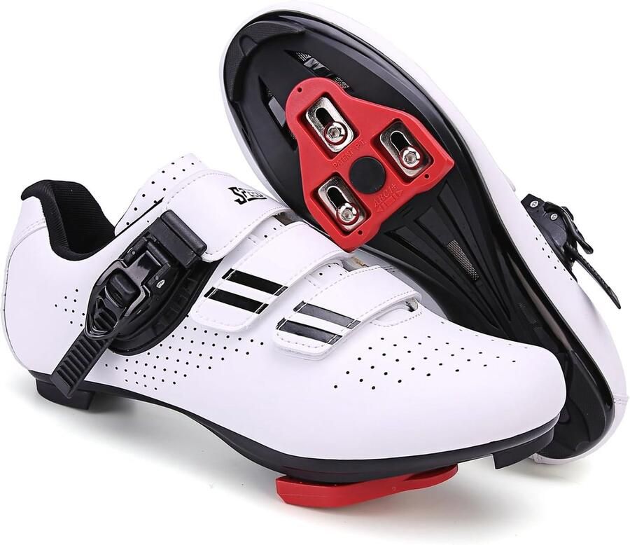 Heren Fietsschoenen Racefiets Compatibel met SPD en Kijk Delta Schoenplaatjes